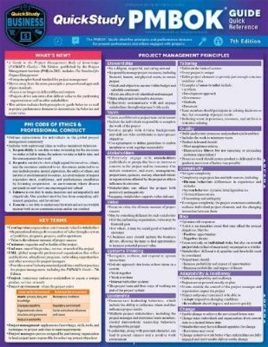 QuickStudy PMBOK Quick Reference Guide (Mixed Media Product)
