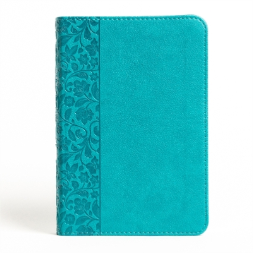 NASB Large Print Compact Reference Bible, Teal Leathertou (Rilegato in ecopelle)