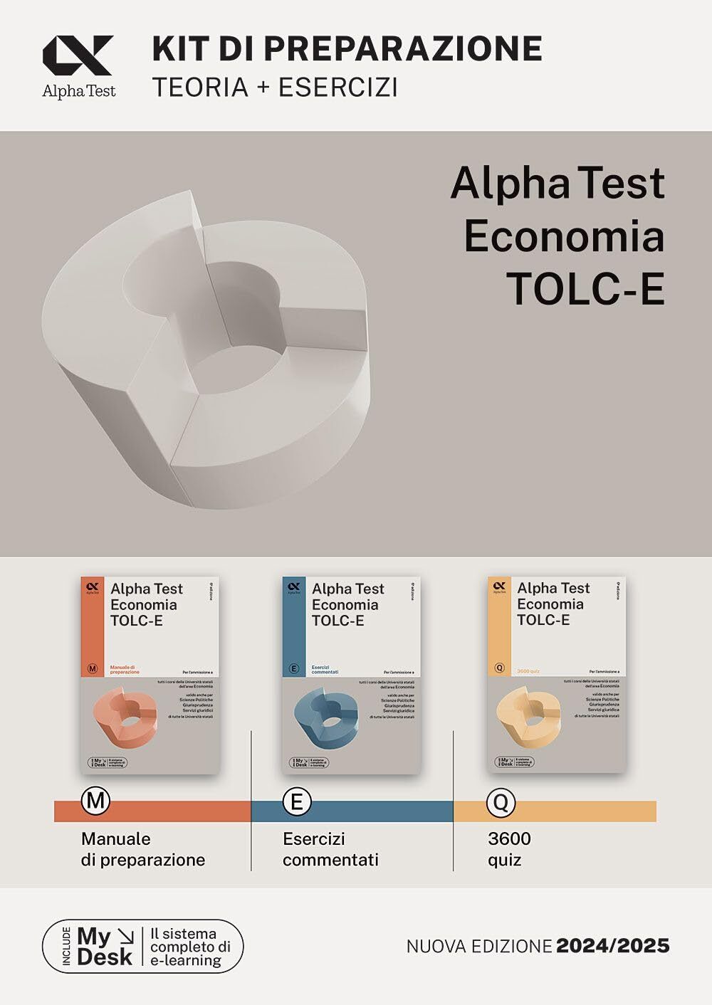 9788848326728 Alpha Test Economia TOLC-E - Kit di preparazione