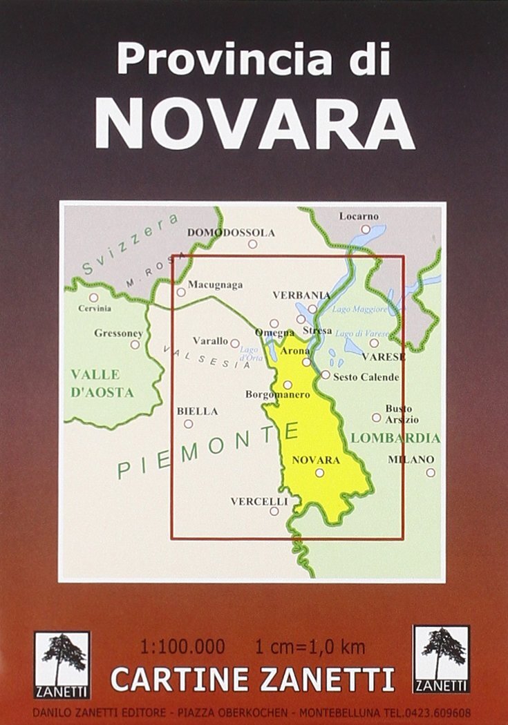 Libri Provincia Di Novara 1:100.000