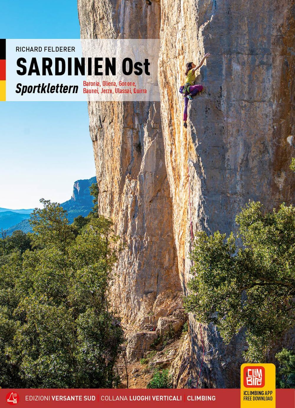 9788855471503 Sardinien Ost. Sportklettern. Baronia, Oliena, Gon...assai, Quirra