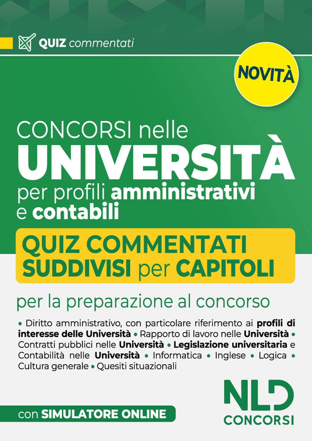 Libri Concorsi Nelle Universita Per Profili Amministrativi E Contabili. Quiz Com