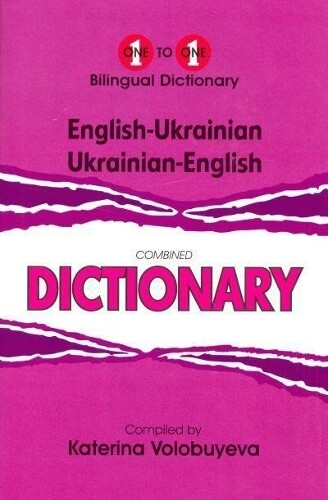 K. Volobuyeva English-Ukrainian & Ukrainian-English One-to-One Dicti (Tascabile)