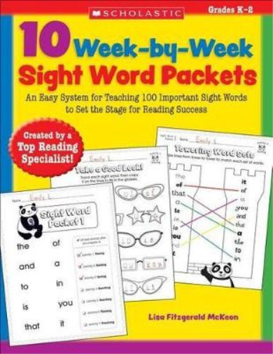 Lisa McKeon 10 Week-By-Week Sight Word Packets (Tascabile)