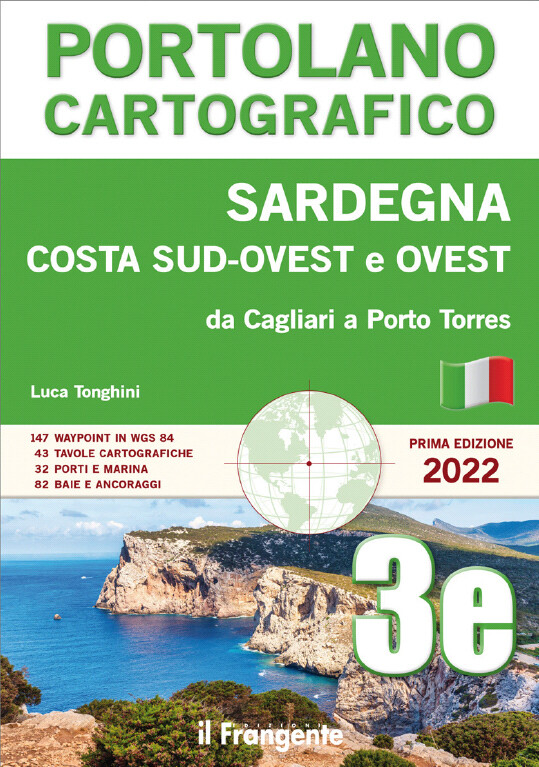 Sardegna costa sud-ovest e ovest. Da Cagliari a Porto Torres. Portolano cartogra
