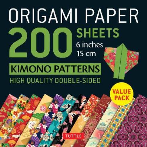Tuttle Publishi Origami Paper 200 sheets Kimono Patterns (Rilegatura flessibile)