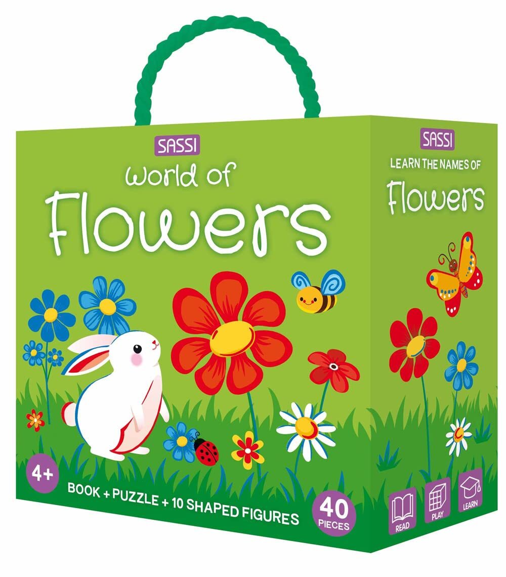 Libri Matteo Gaule - World Of Flowers. Q-Box. Con 10 Figure Sagomate. Con Puzzle