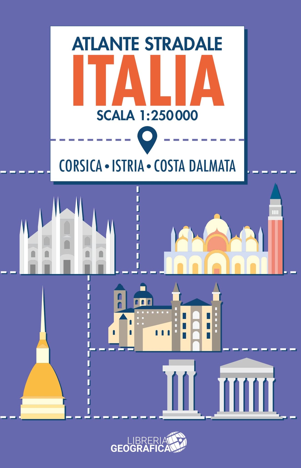 9788869855016 Atlante stradale Italia 1:250.000. Con Corsica, Is...Costa dalmata