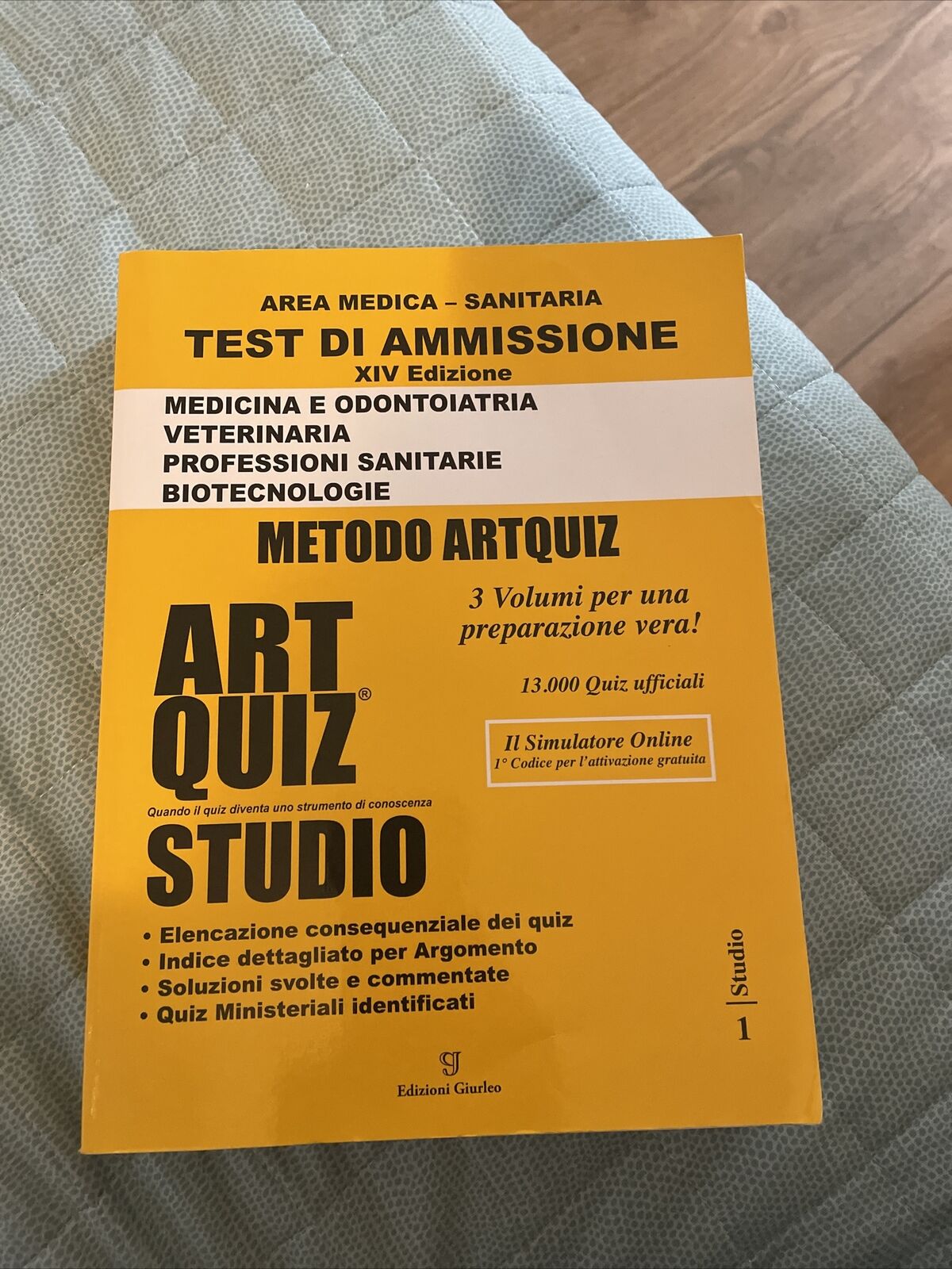 Art Quiz Studio XIV Edizione Test Ammissione Medicina Libro Usato