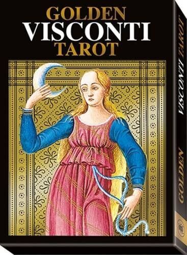 9788865274361 Golden Visconti Tarot Grand Trumps: 22 Full Colour...mbossed Cards