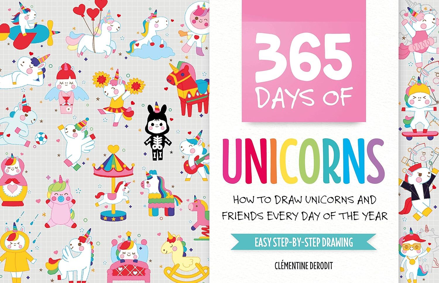 9781446308844 365 Days of Unicorns: How to Draw Unicorns and Fri...-Step Drawing