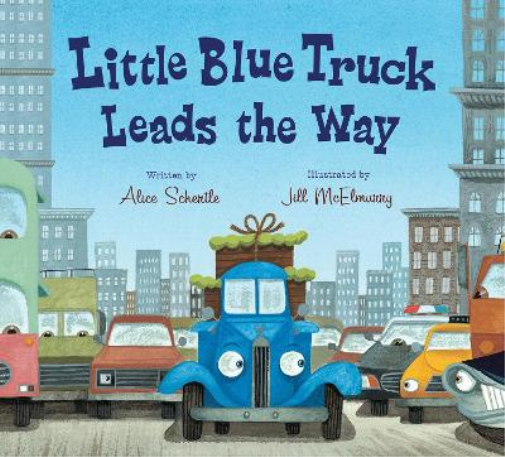 Alice Schertle Little Blue Truck Leads the Way Board Book (Libro di cartone)