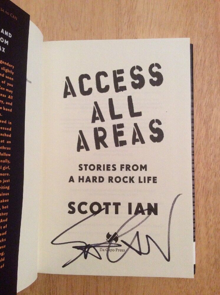 Autografato - Scott Ian Accesso Tutti Aree : Hard Rock Storie Da Il Strada HC