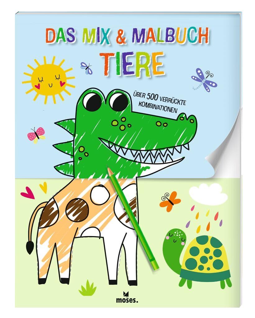 Elizabeth Goldi moses. Das Mix & Malbuch Tiere, Unterhaltsames Ausma (Tascabile)