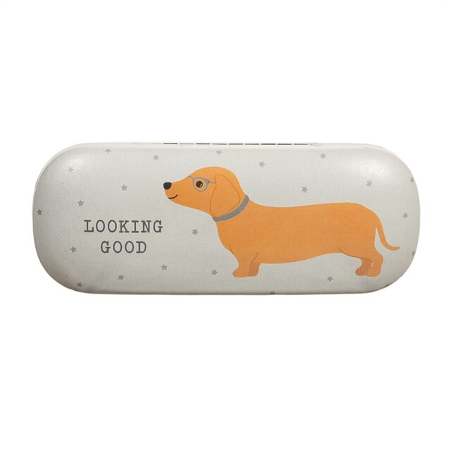 Dachshund Glasses Case Book NUOVO