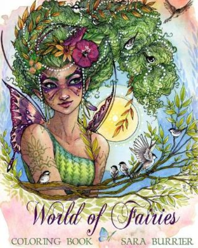 Sara Burrier World of Fairies Coloring Book (Tascabile)