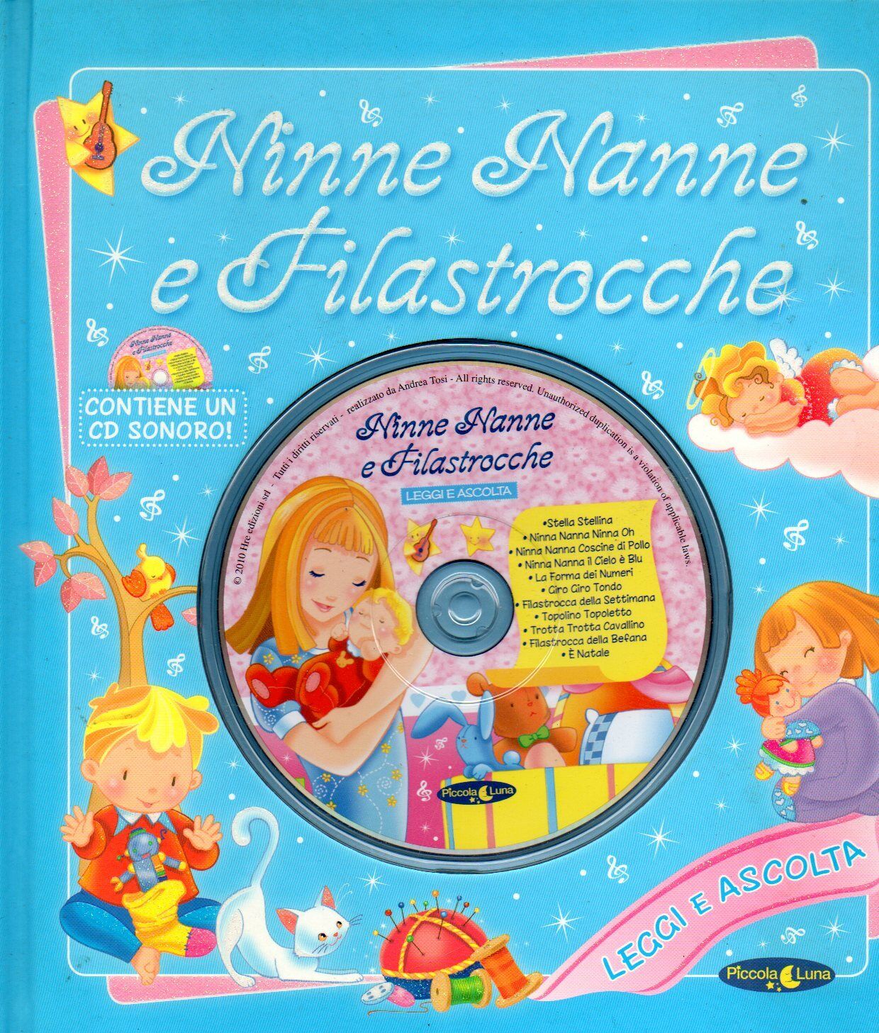 NINNE NANNE E FILASTROCCHE - Leggi e ascolta - Fiabe Bambini Favole Libro + CD