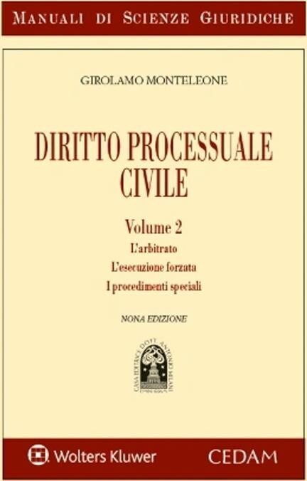 Libri Girolamo Monteleone - Manuale Di Diritto Processuale Civile #02