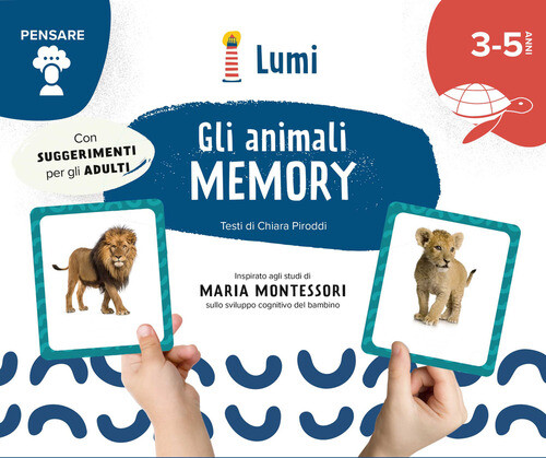 ANIMALI MEMORY (PENSARE). EDIZ. A COLORI. CON 40 TESSERE (GLI) PIRODDI CHIARA