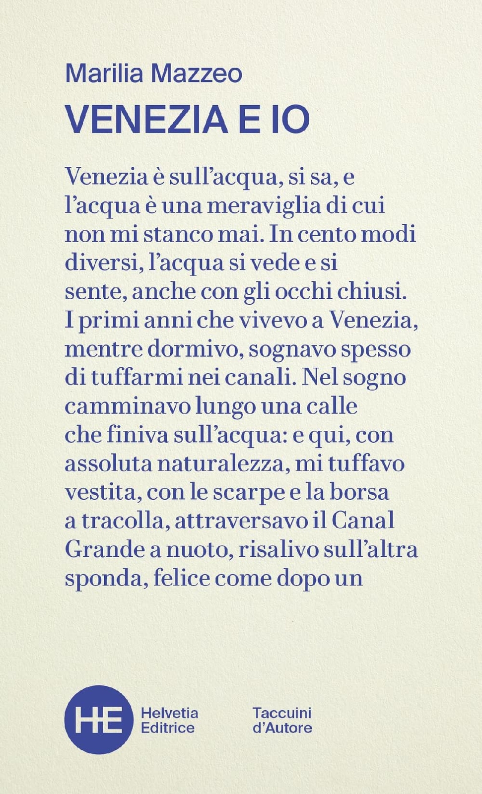 9788895215839 Venezia e io - Marilia Mazzeo,Pietro Spirito