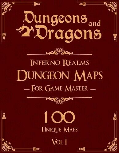 Dungeons Stuff  Dungeons and Dragons Inferno Realms Dungeon Maps for (Tascabile)
