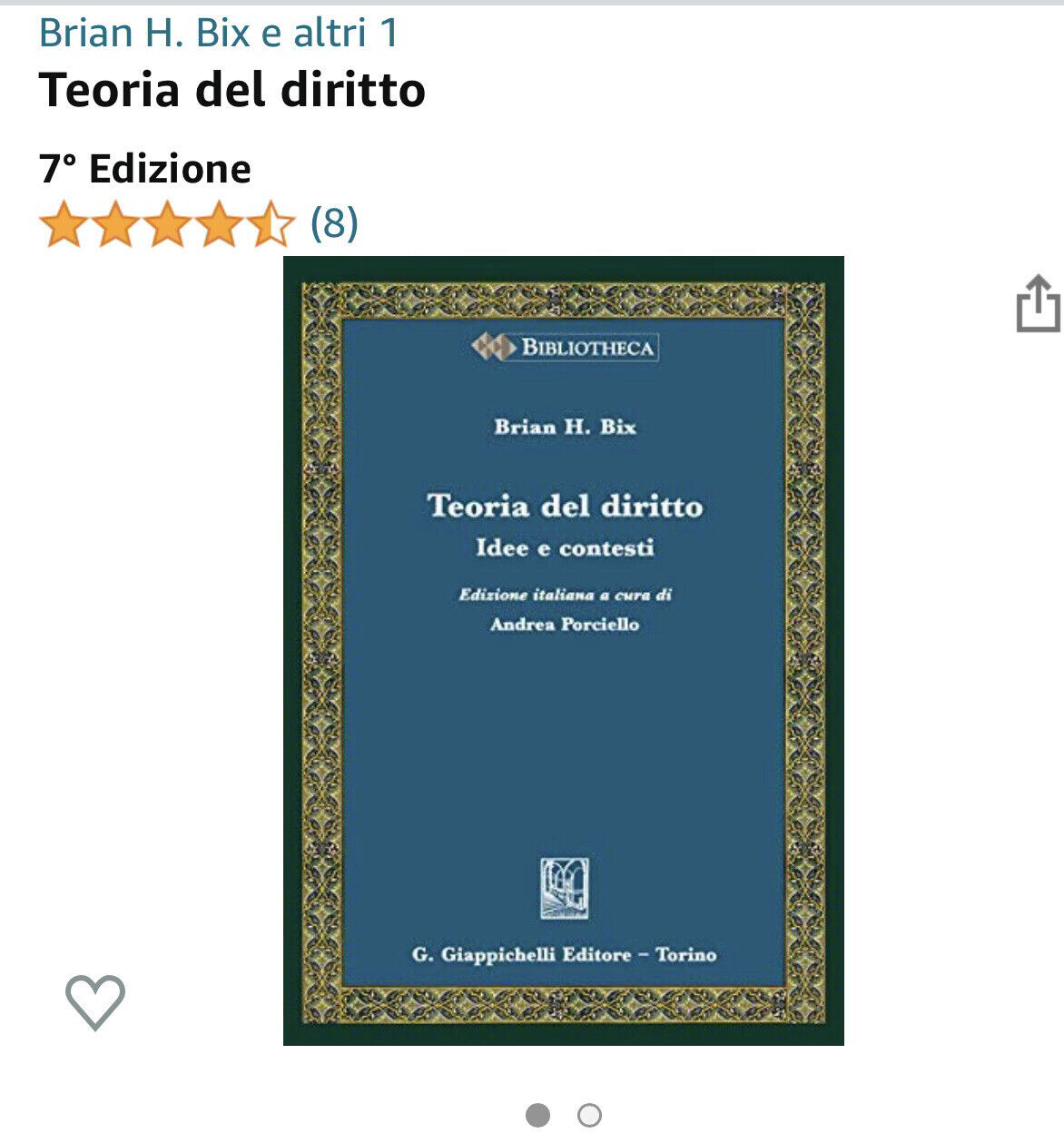 TEORIA DEL DIRITTO  - BIX BRIAN H. - Giappichelli