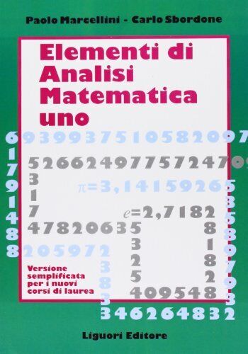 9788820733834 Elementi di analisi matematica 1. Versione semplif...rsi di laurea
