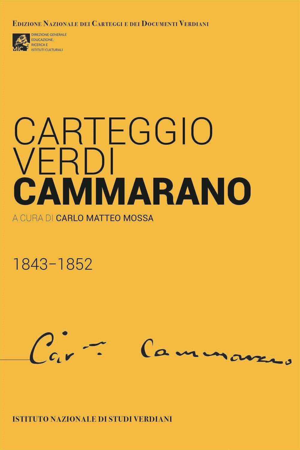 Carteggio Verdi-cammarano 1849-1852 - [Istituto Nazionale di Studi Verdiani]