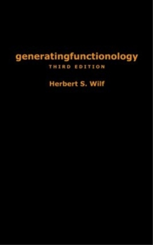 Herbert S. Wilf generatingfunctionology (Copertina rigida)