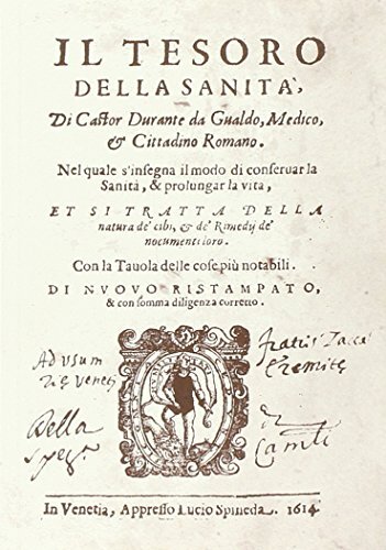 9788896051528 Il tesoro della sanità - Castore Durante