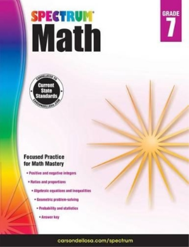 Spectrum Math Workbook, Grade 7 (Tascabile) Spectrum