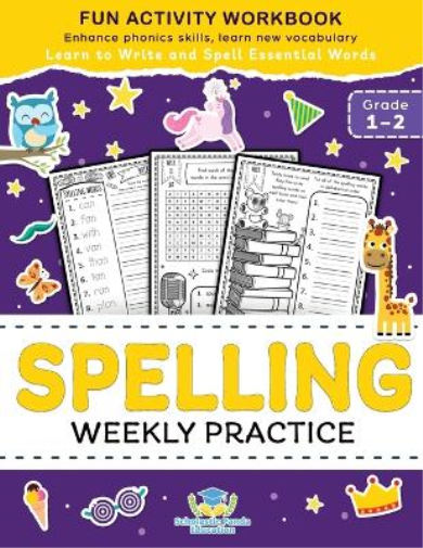 Scholastic Panda Educatio Spelling Weekly Practice for 1st 2nd Grad (Tascabile)