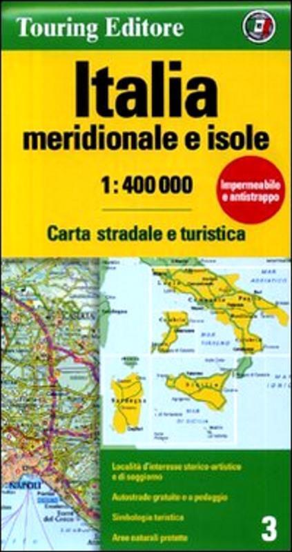 Italia meridionale e isole 1:400.000: TCI.03: No. 3 [Mappa]