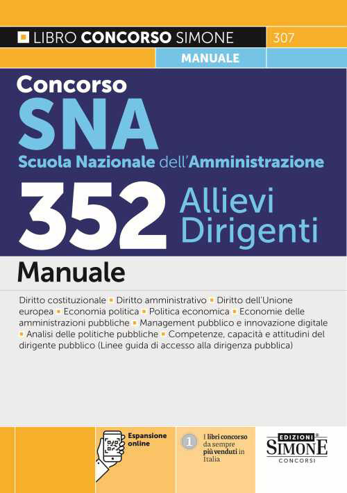 307 CONCORSO SNA SCUOLA NAZIONALE AMMINI AA.VV.