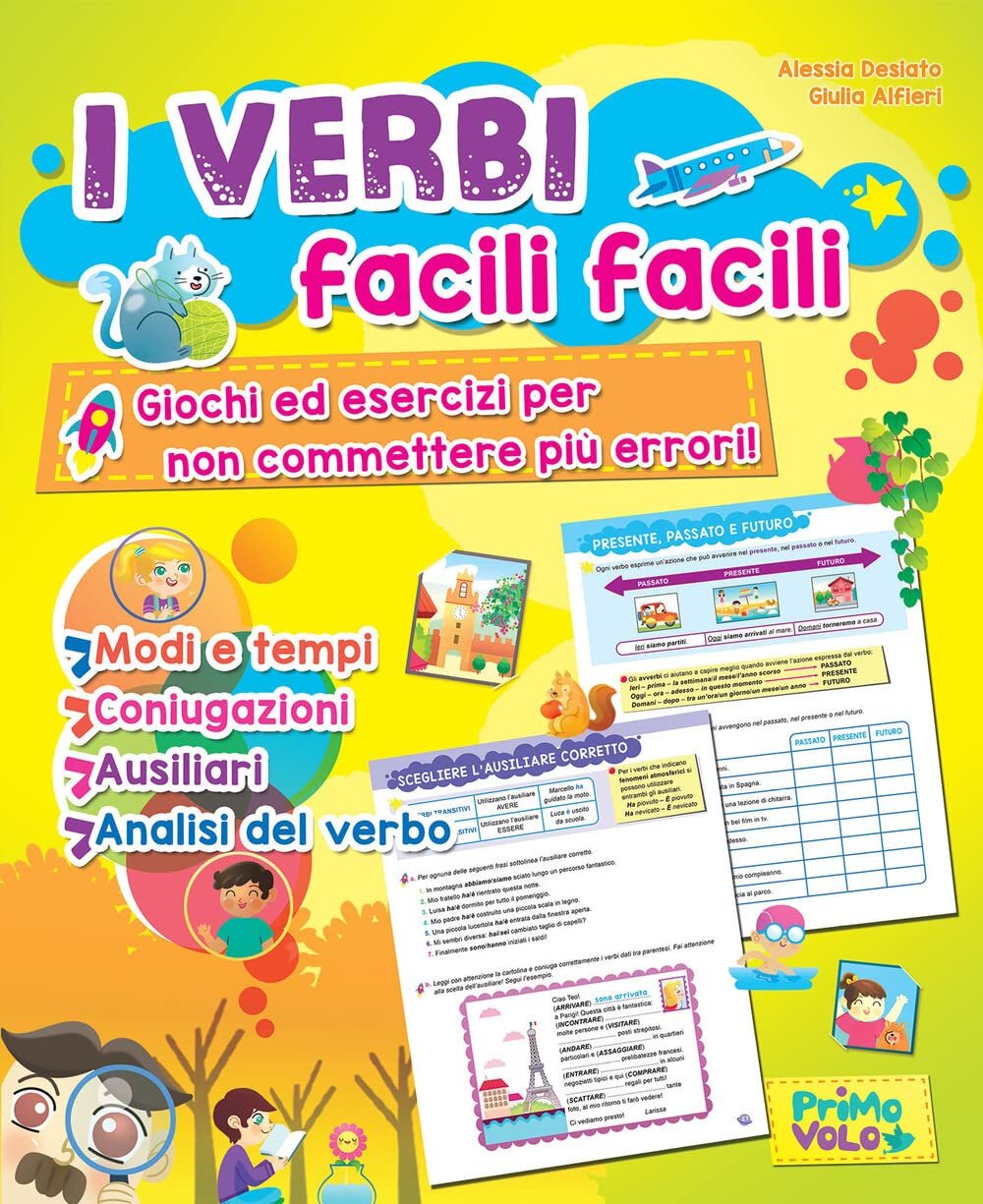 9788899721244 I verbi facili facili. Giochi ed esercizi per non ...diz. a colori
