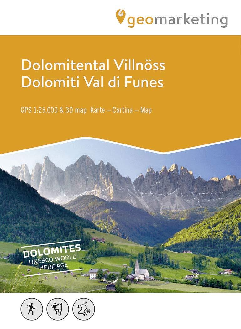 9788870739565 Dolomiti Val di Funes. Carta escursionistica 1:25....dintorni: 161