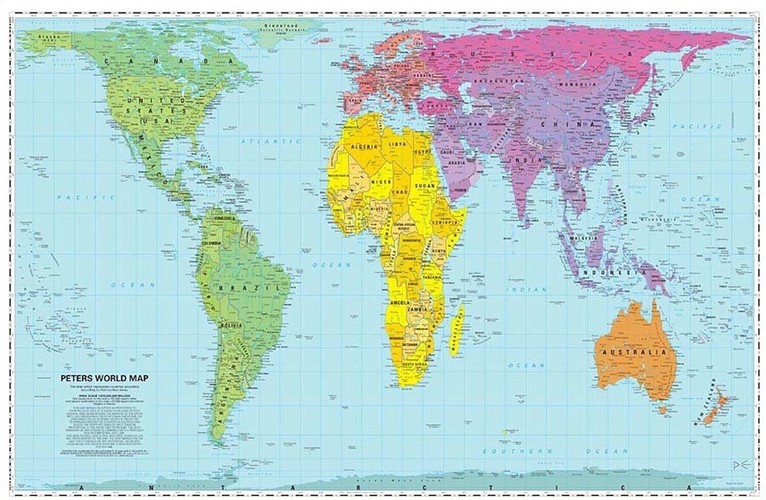 9781872142029 Peters World Map: Folded - WorldView