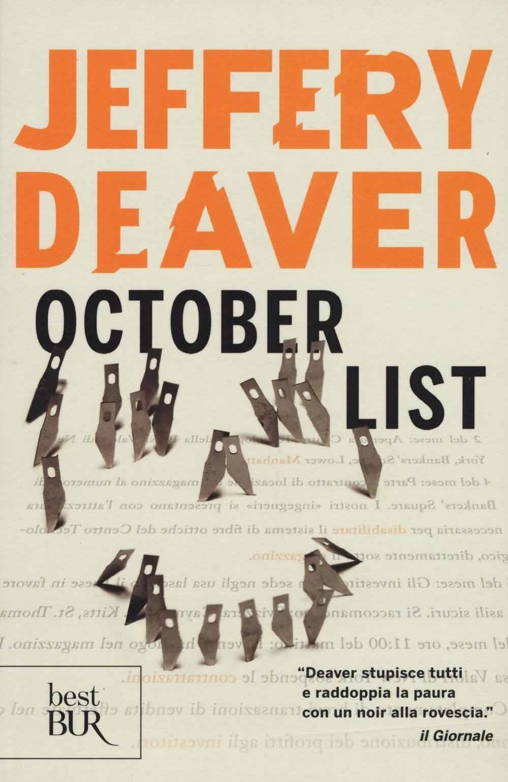 Libri Jeffery Deaver - October List