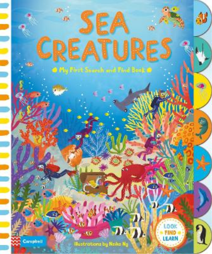 Neiko Ng Sea Creatures (Libro di cartone) My First Search and Find