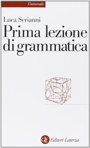 9788842079194 Prima lezione di grammatica - Luca Serianni