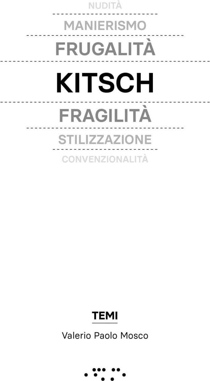Libri Mosco Valerio Paolo - Kitsch In Architettura