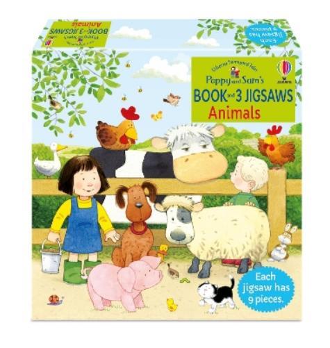Heather Amery Poppy and Sam's Book and 3 Jigsaws: Animals (Tascabile)