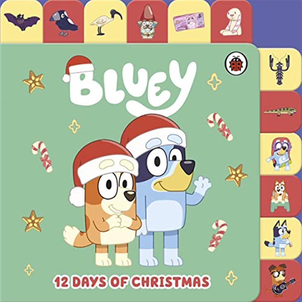 Bluey: 12 days of christmas tabbed board book - Bluey