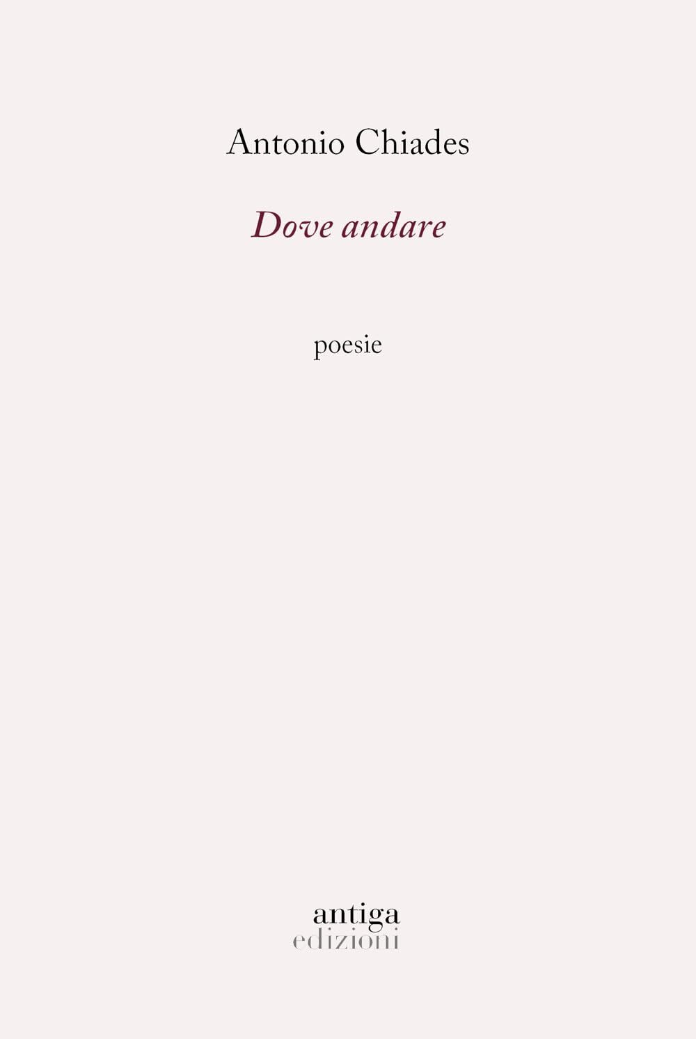 9788884354280 Dove andare - Antonio Chiades