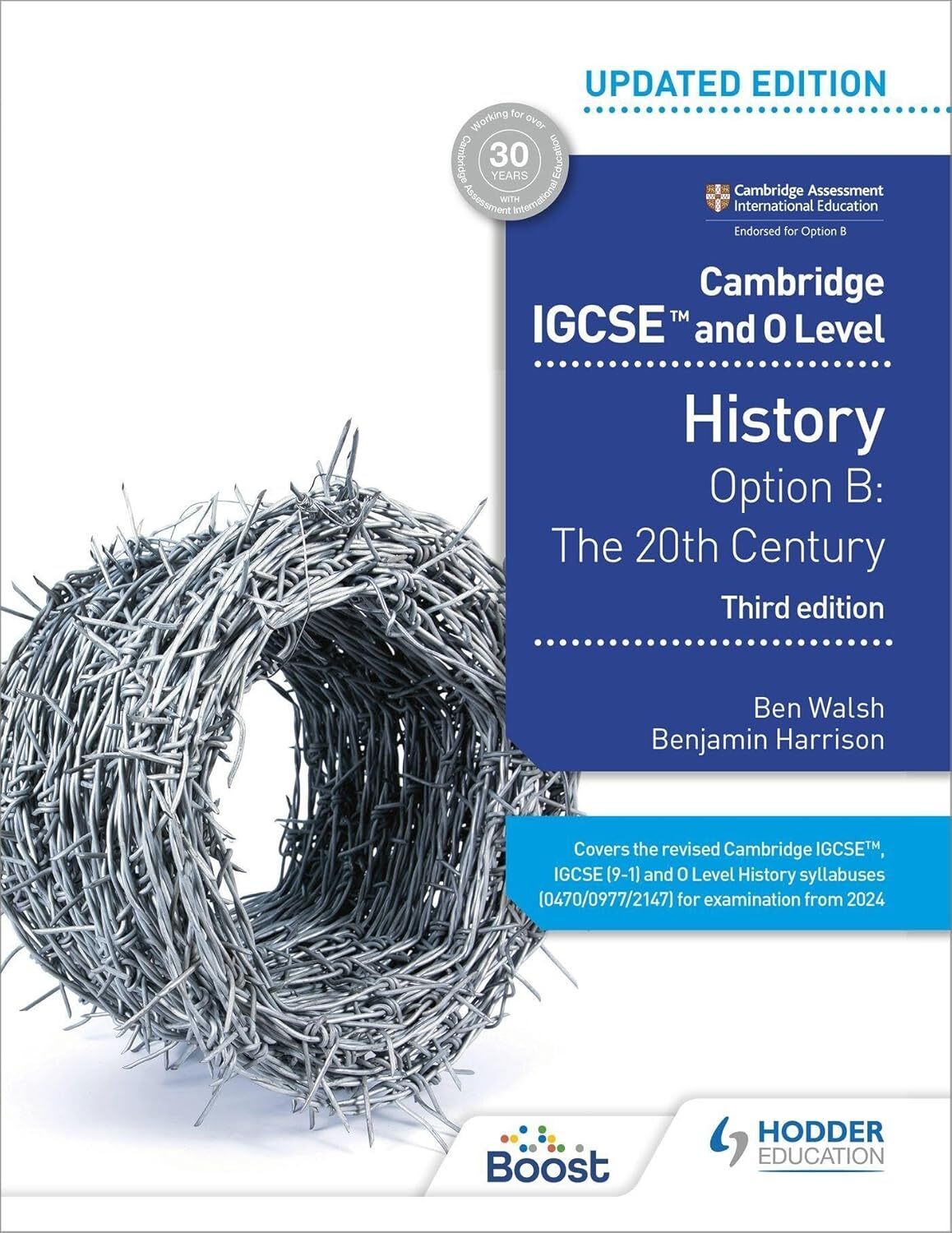 9781398375055 Cambridge Igcse and O Level History: Option B: the 20th Century -