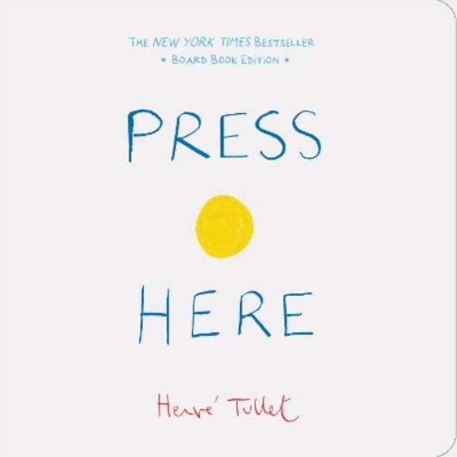 Herve Tullet Press Here (Libro di cartone)