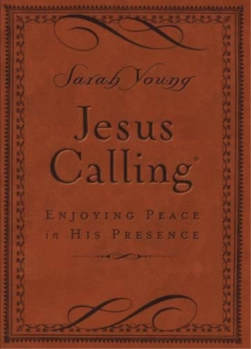 Sarah Young Jesus Calling, Small Brown Leathersoft, with  (Rilegato in ecopelle)