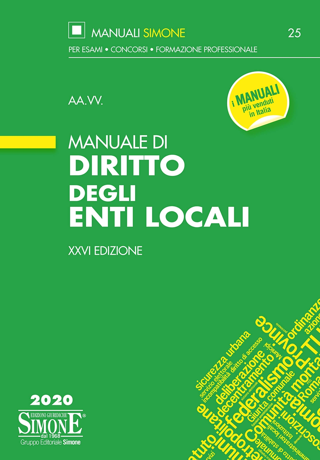 9788891425300 Manuale di diritto degli enti locali - AA.VV.