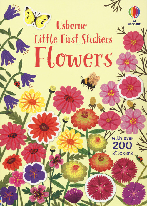 FLOWERS. LITTLE FIRST STICKERS. WITH OVER 200 STICKERS. EDIZ. A COLORI YOUNG CAR
