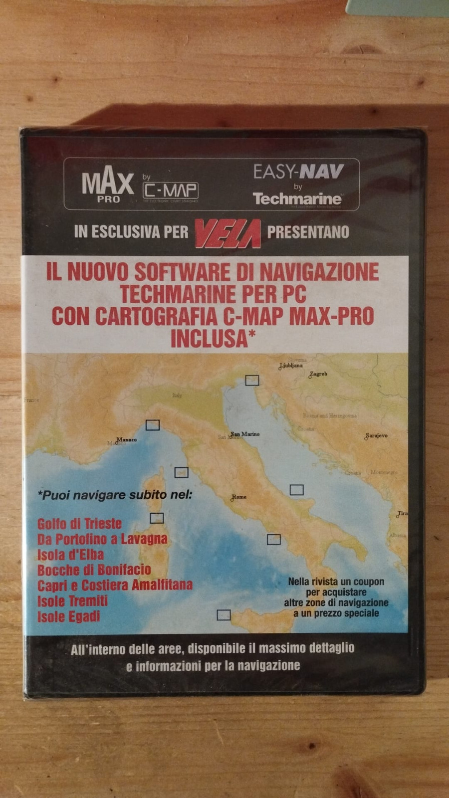 DVD SOFTWARE NAVIGAZIONE TECHMARINE PER PC CON CARTOGRAFIA C-MAP MAX PRO